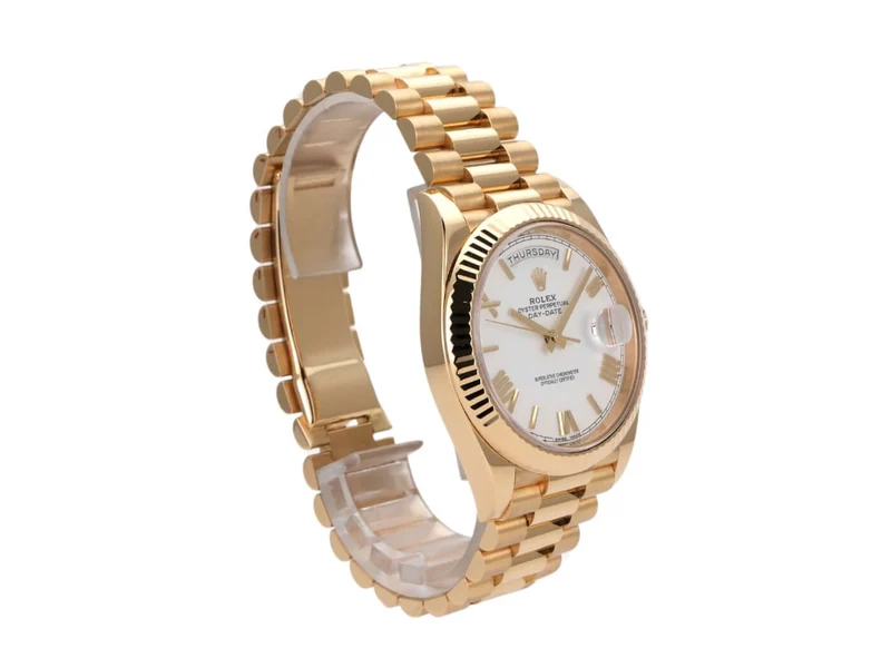 Rolex Day-Date 40 Gelbgold 228238 Weiß Römisch