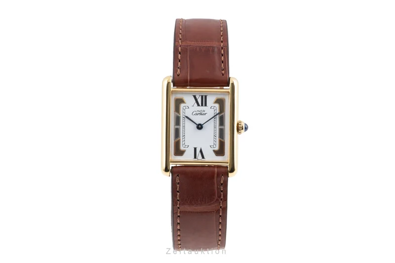Cartier Tank silver-gilt quartz women's watch W1006254 [2603404]