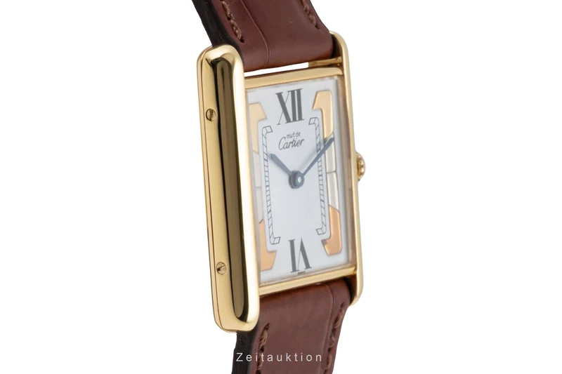 Cartier Tank silver-gilt quartz women's watch W1006254 [2603404]