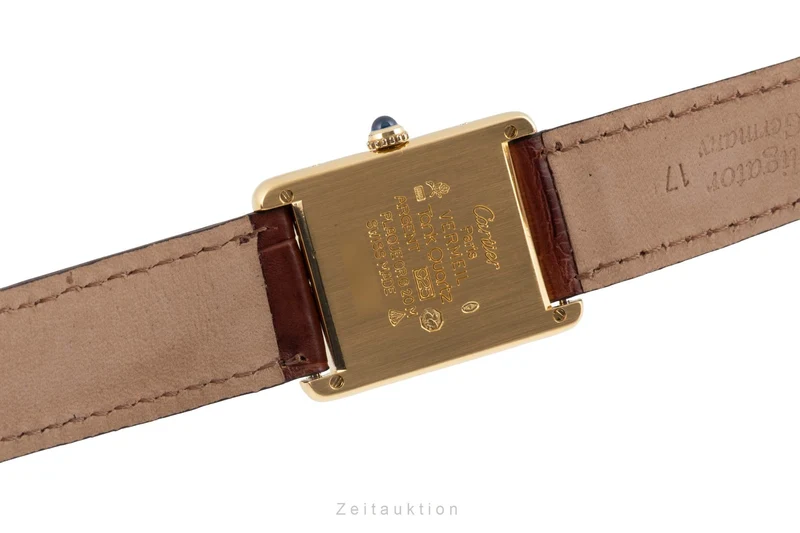 Cartier Tank silver-gilt quartz women's watch W1006254 [2603404]