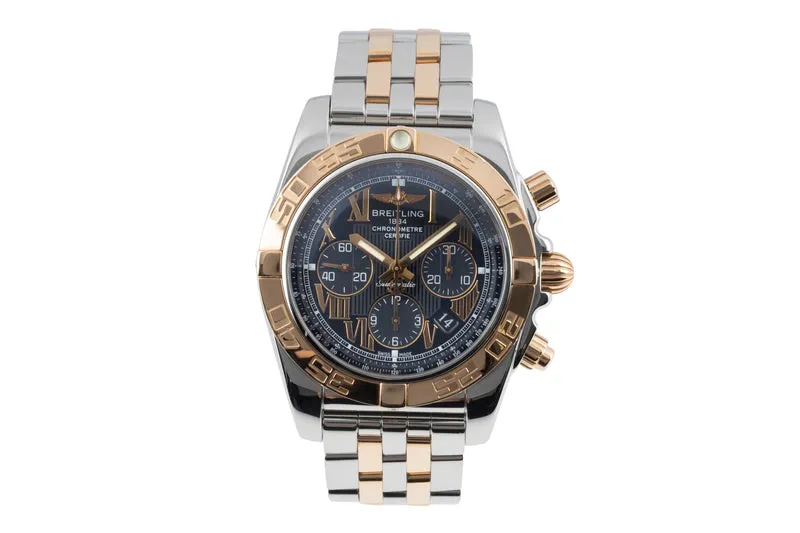 Breitling Chronomat 44 chronograph steel / gold automatic men's watch CB0110 [2604067]