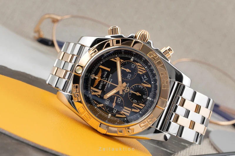 Breitling Chronomat 44 chronograph steel / gold automatic men's watch CB0110 [2604067]