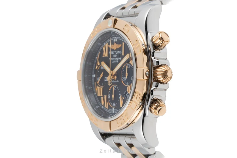 Breitling Chronomat 44 chronograph steel / gold automatic men's watch CB0110 [2604067]