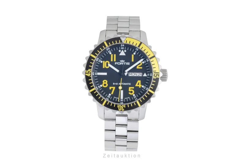 Fortis B-42 steel automatic men's watch 670.24.14 K [2603516]