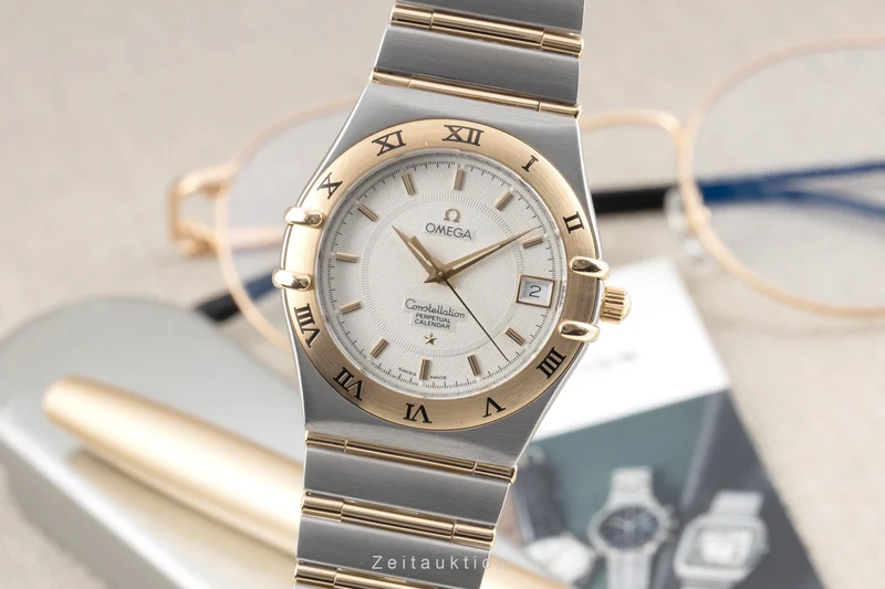 Omega Constellation steel / gold quartz men's watch 1252.30.00 [2603042]