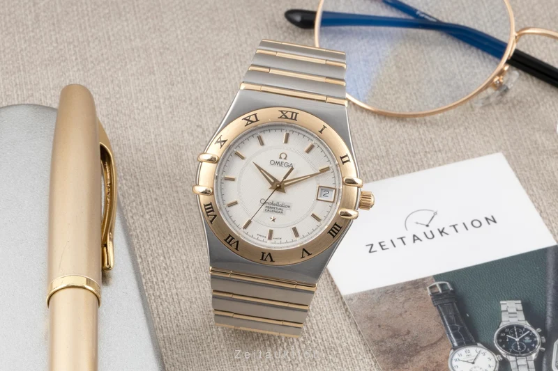 Omega Constellation steel / gold quartz men's watch 1252.30.00 [2603042]