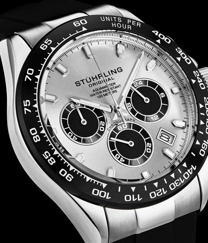 Stührling Aquamaster 4042 Quartz 42mm Chronograph