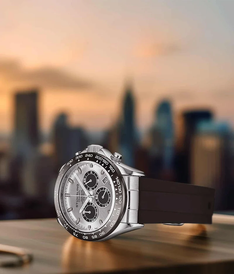 Stührling Aquamaster 4042 Quartz 42mm Chronograph