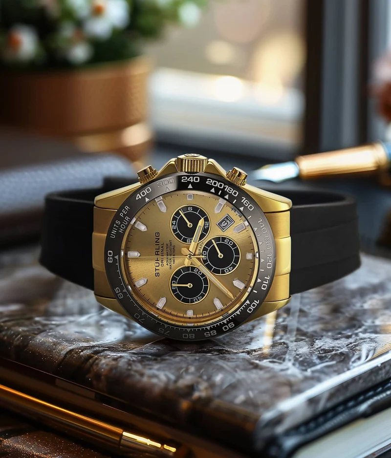 Stührling Aquamaster 4042 Quartz 42mm Chronograph
