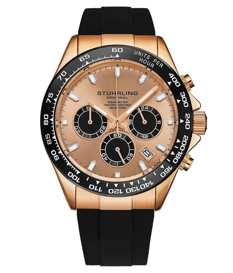 Stührling Aquamaster 4042 Quartz 42mm Chronograph