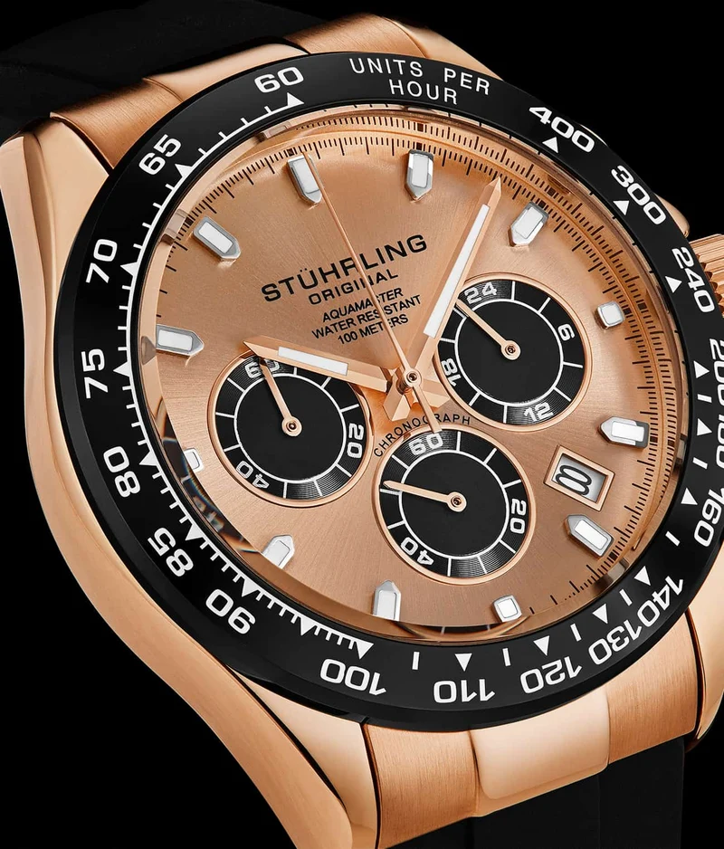 Stührling Aquamaster 4042 Quartz 42mm Chronograph