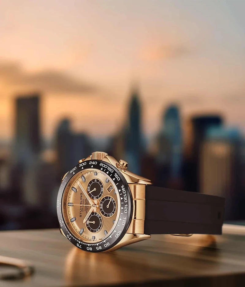 Stührling Aquamaster 4042 Quartz 42mm Chronograph