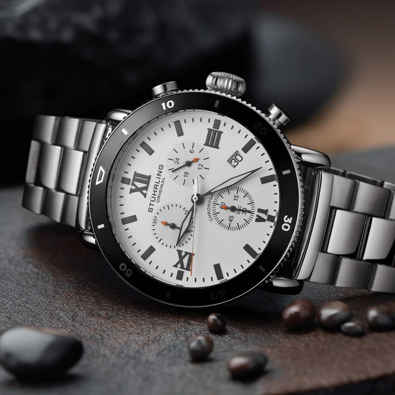 Stührling DualMode 4040 Quartz 48mm Chronograph