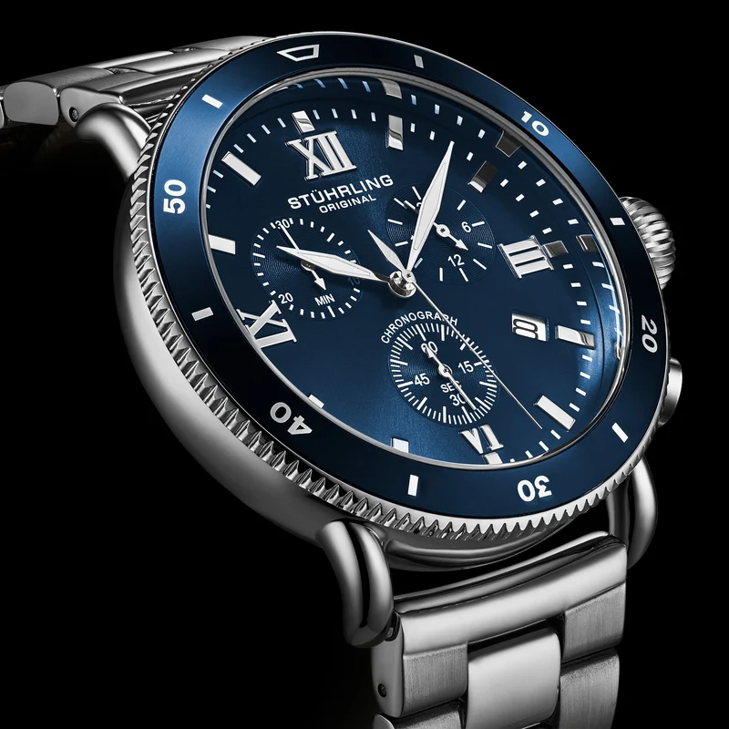 Stührling DualMode 4040 Quartz 48mm Chronograph