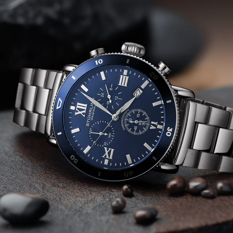 Stührling DualMode 4040 Quartz 48mm Chronograph