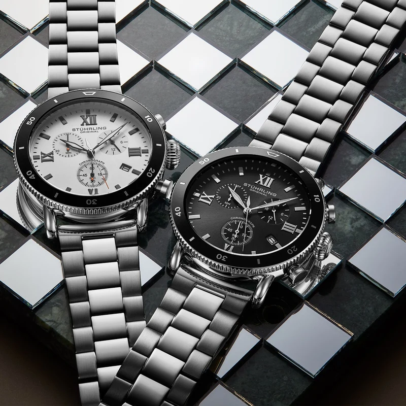 Stührling DualMode 4040 Quartz 48mm Chronograph