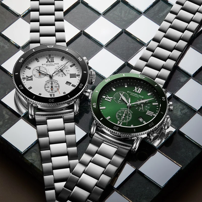 Stührling DualMode 4040 Quartz 48mm Chronograph