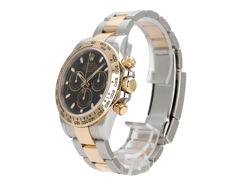 Rolex Daytona Edelstahl Gelbgold 116503 Schwarz