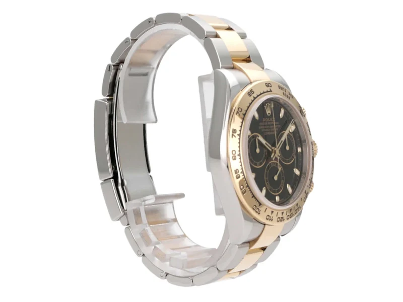 Rolex Daytona Edelstahl Gelbgold 116503 Schwarz