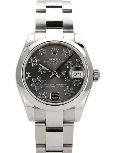 Rolex Datejust 31 Oystersteel 178240 Floral Rhodium