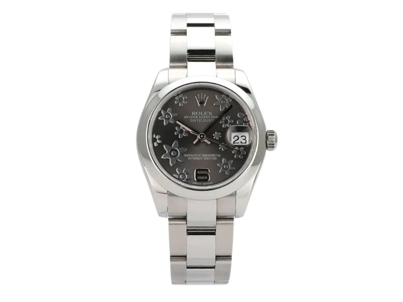 Rolex Datejust 31 Oystersteel 178240 Floral Rhodium