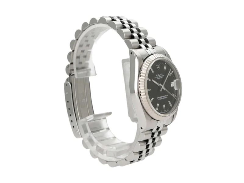 Rolex Oyster Datejust 31 Ref. 68274 Schwarz Jubile-Band