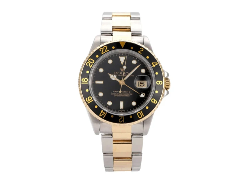 Rolex GMT-Master II Edelstahl Gelbgold 16713