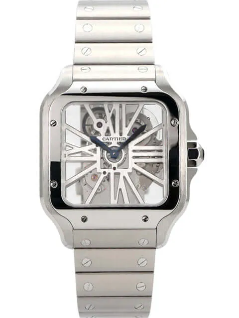 Cartier Santos de Cartier skelettiert großes Modell WHSA0015