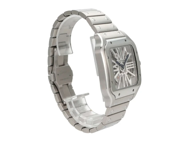Cartier Santos de Cartier skelettiert großes Modell WHSA0015
