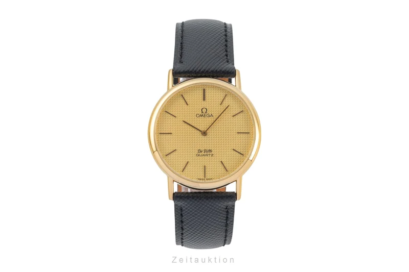 Omega De Ville gilt / steel quartz men's watch 191.0092 Vintage [2603882]