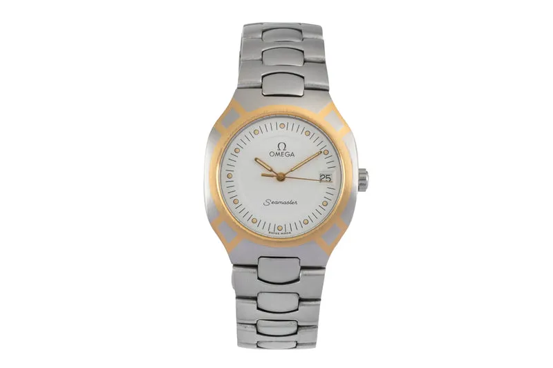 Omega Seamaster steel / gold quartz men's watch 396.1022 Vintage [2604001]