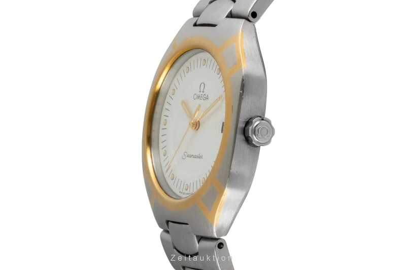 Omega Seamaster steel / gold quartz men's watch 396.1022 Vintage [2604001]