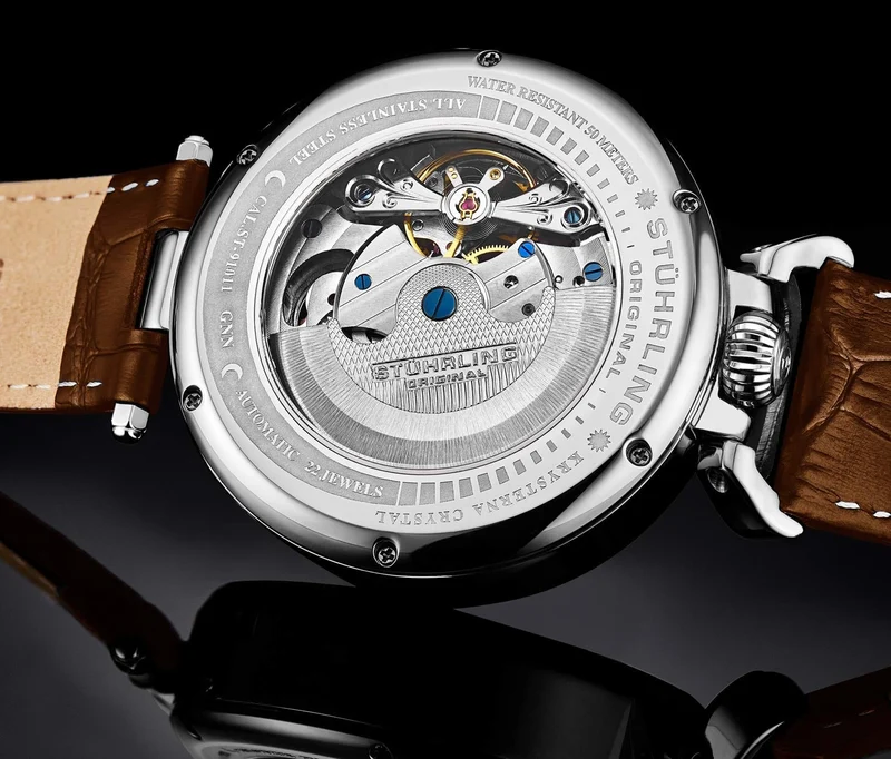 Stührling Modena Dual Time Automatic 4033 46mm Skeleton