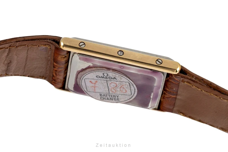 Omega De Ville steel / gold quartz women's watch 591.0264 Vintage [2603881]