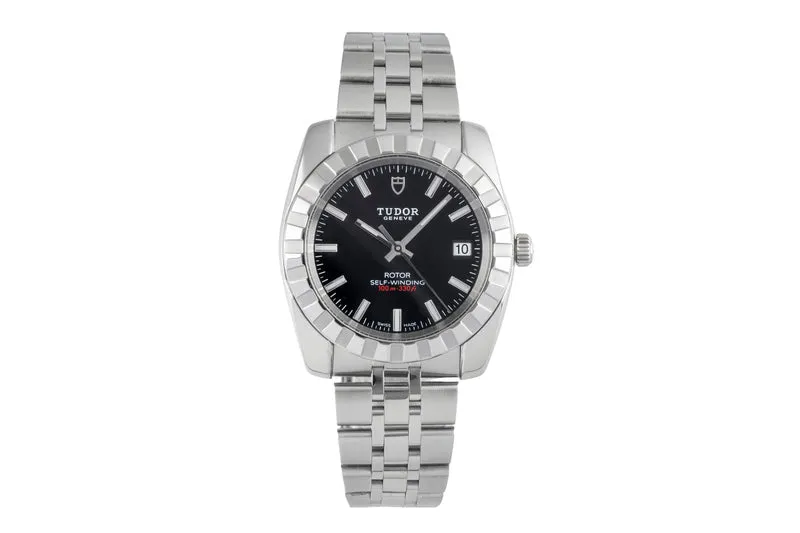 Tudor Classic Date steel automatic men's watch 21010 LP: 3110EUR [2603921]