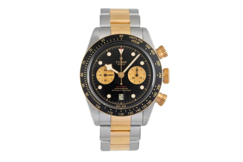Tudor Black Bay chronograph steel / gold automatic men's watch M79363N-0001 LP: 9790EUR [2604006]