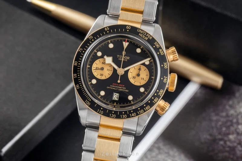 Tudor Black Bay chronograph steel / gold automatic men's watch M79363N-0001 LP: 9790EUR [2604006]