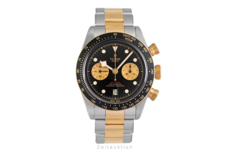 Tudor Black Bay chronograph steel / gold automatic men's watch M79363N-0001 LP: 9790EUR [2604006]
