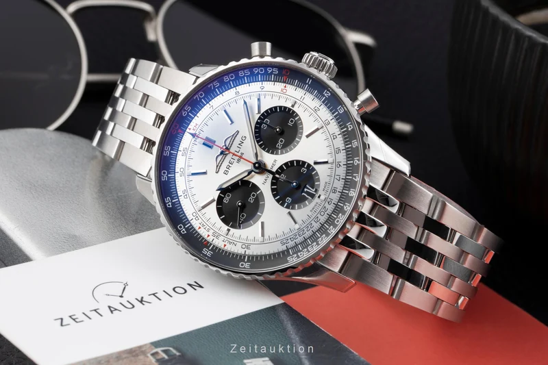 Breitling Navitimer chronograph steel automatic men's watch AB0138241G1A1 LP: 9850EUR [2603981]