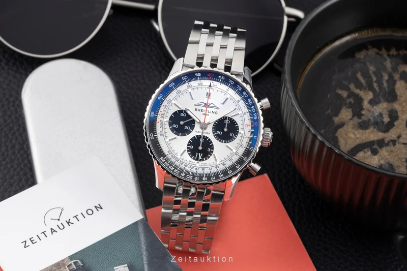 Breitling Navitimer chronograph steel automatic men's watch AB0138241G1A1 LP: 9850EUR [2603981]