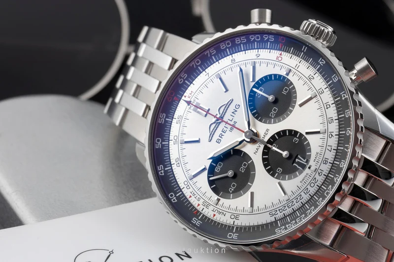 Breitling Navitimer chronograph steel automatic men's watch AB0138241G1A1 LP: 9850EUR [2603981]