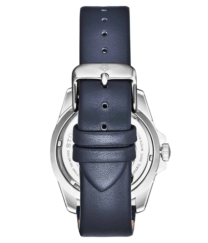 Stührling CarbonWave Japanese Quartz 42mm Dive Watch 4027