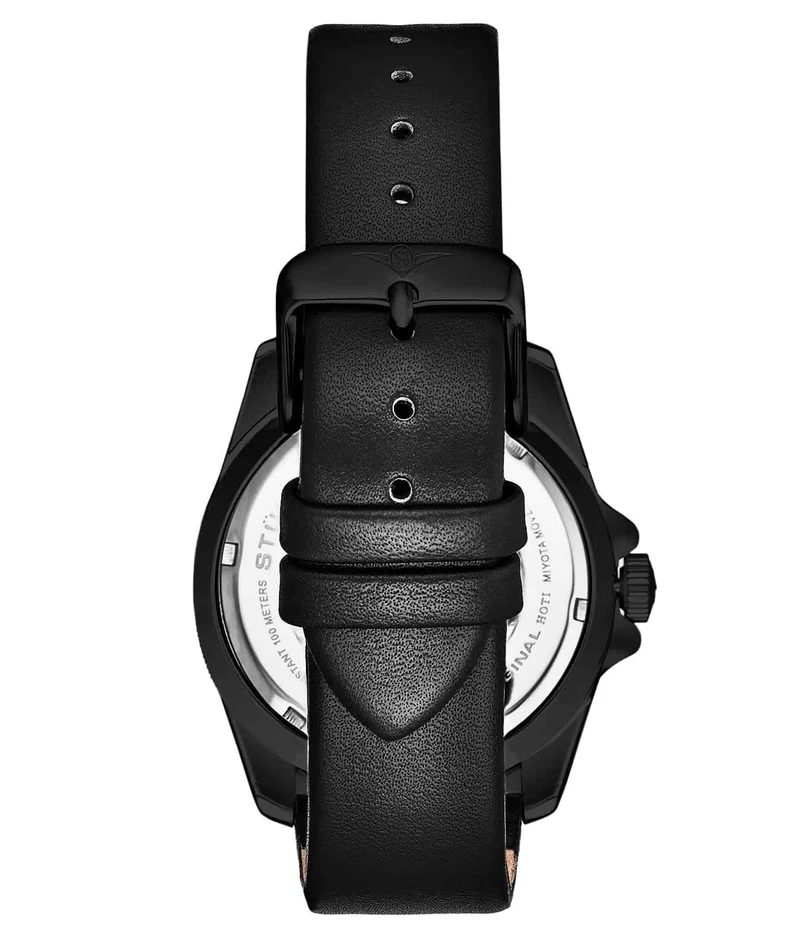 Stührling CarbonWave Japanese Quartz 42mm Dive Watch 4027