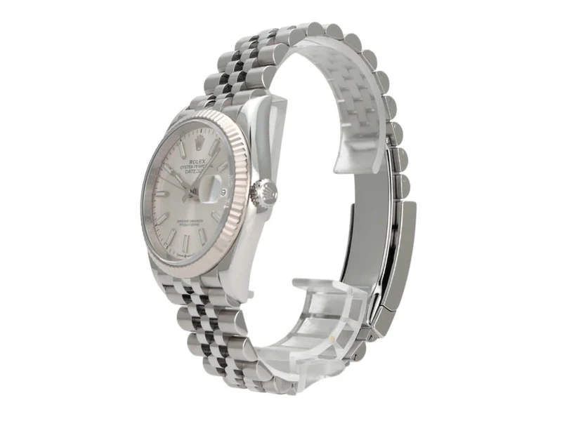 Rolex Datejust 36 Oystersteel Weißgold 126234 Silber Jubile-Band