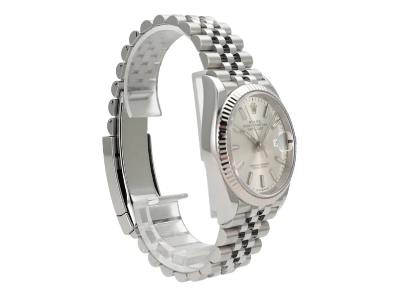 Rolex Datejust 36 Oystersteel Weißgold 126234 Silber Jubile-Band