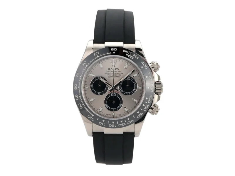 Rolex Daytona 116519LN Weißgold Oysterflex Grau