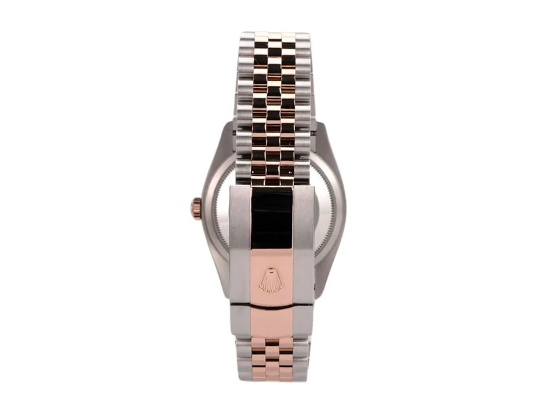 Rolex Datejust 36 Oystersteel Everose-Gold 126231 Silber Riffelmuster Jubile-Band