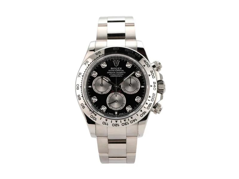 Rolex Daytona Weißgold 126509 Schwarz Diamant