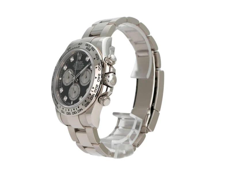 Rolex Daytona Weißgold 126509 Schwarz Diamant