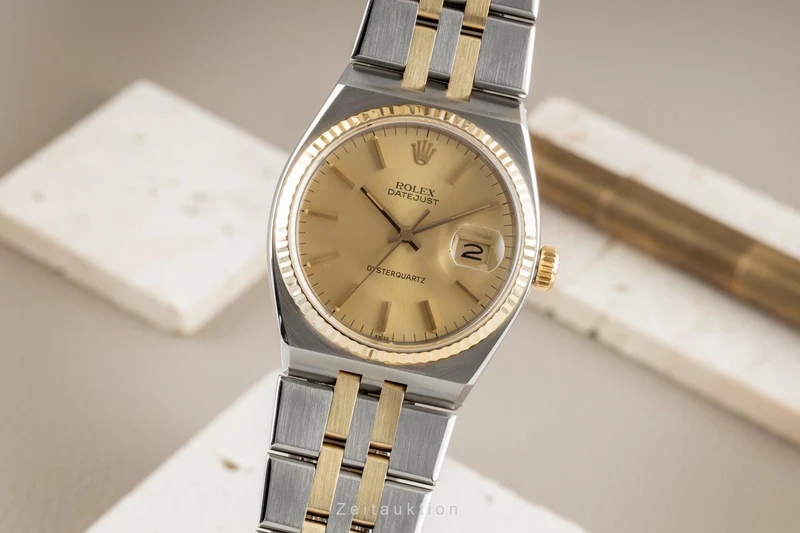 Rolex Oysterquartz steel / gold quartz men's watch 17013 [2603551]